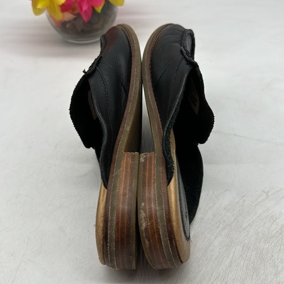 Sperry Black Slip On Leather Penny Loafer Mule Size 10 CM5455C - Picture 4 of 7